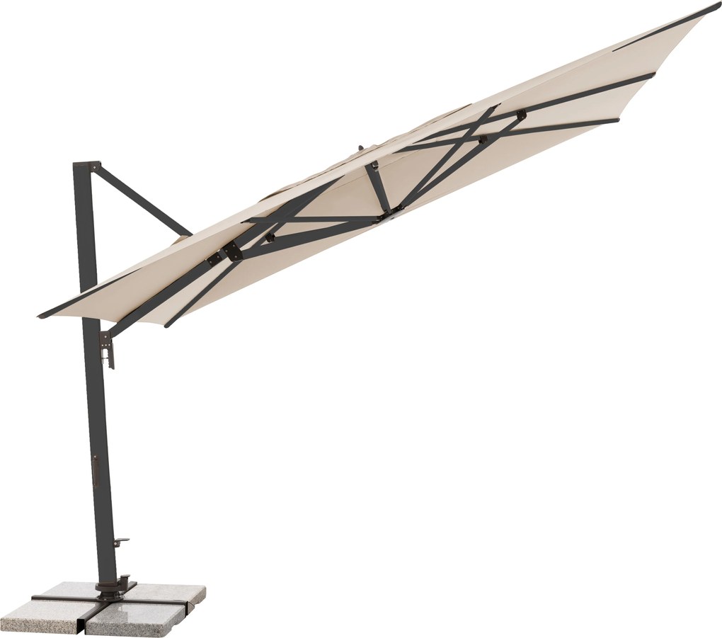 Doppler ALU XL ULTRA 4x3 m - wahadłowy parasol ogrodowy z bocznym masztem