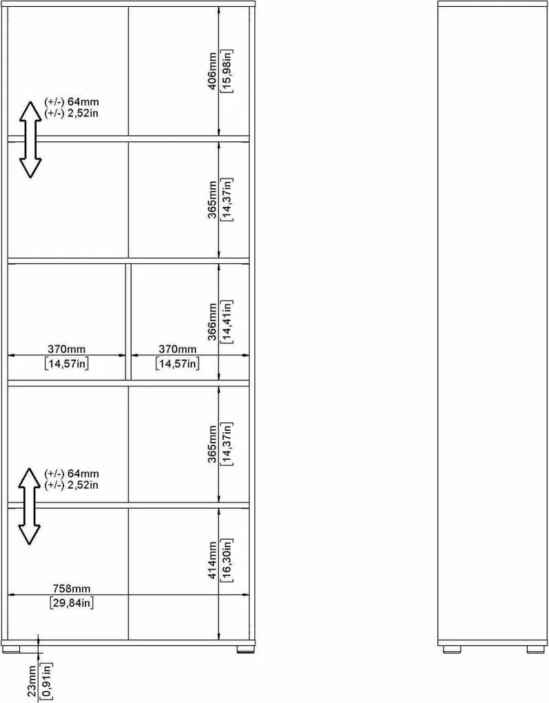 Zestaw mebli do biura loft Sign jackson hickory/szary mat