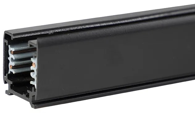 Szyna 150 cm czarna do 3-fazowej szyny Nowoczesny Oswietlenie wewnetrzne