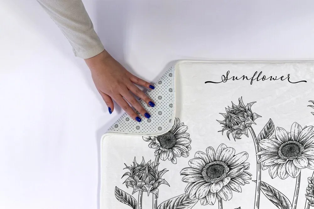 Dywanik łazienkowy Dywanik łazienkowy Słoneczniki Kwiaty