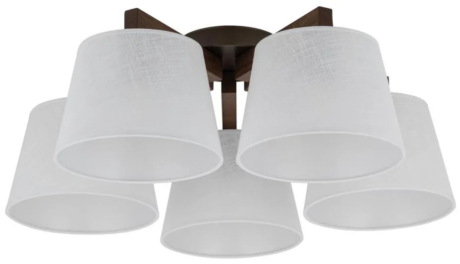 Brilagi - Przysufitowy żyrandol LATTE 5xE27/15W/230V sosna/biały