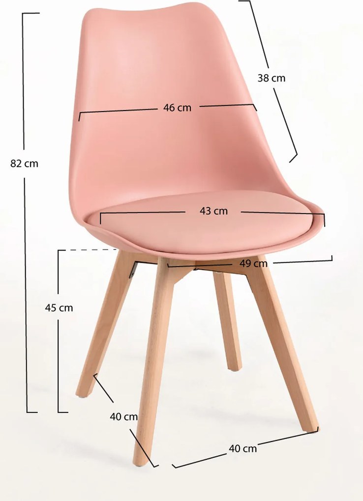 Zestaw 4 Krzese Synk Basic