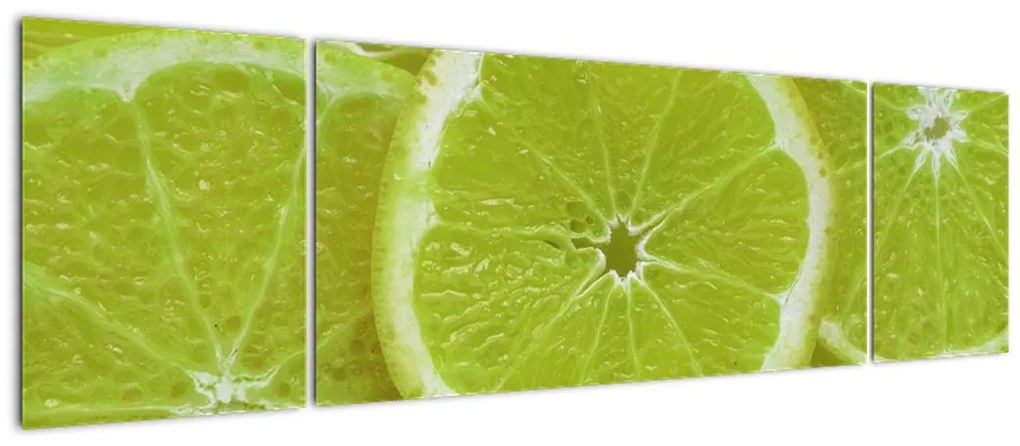 Obraz - pokrojone cytryny (170x50 cm)