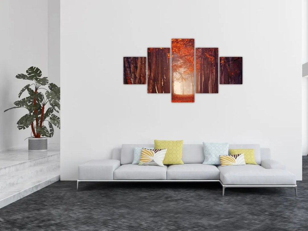 Obraz - Jesienny las (125x70 cm)