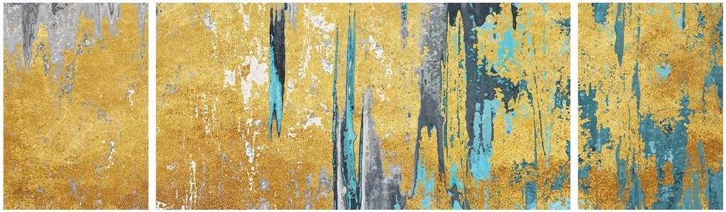 Obraz - Złoty wzór (170x50 cm)