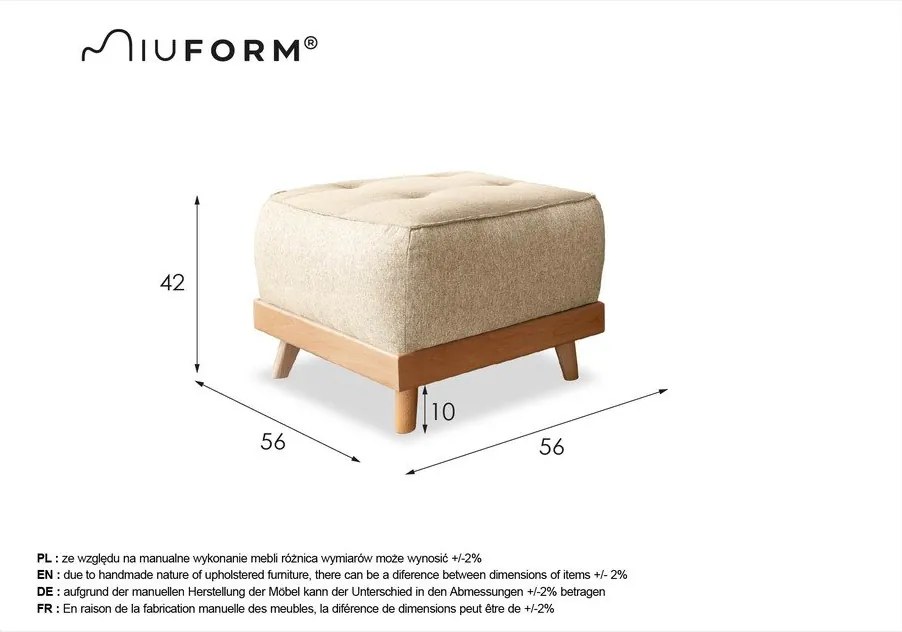 Ciemnoszary podnóżek Miuform Dazzling Daisy