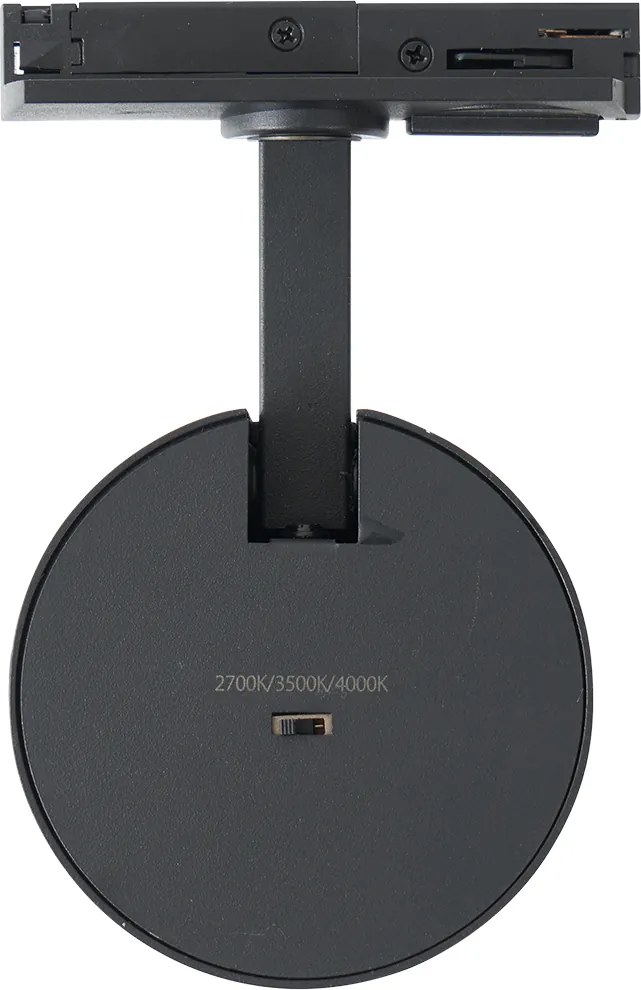 Nowoczesny reflektor czarny do systemu szynowego 1-fazowego - Iconic Mark