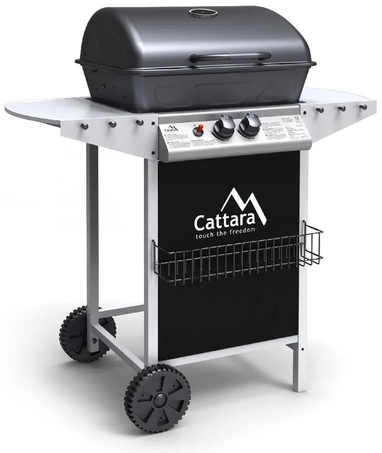 Grill ogrodowy na gaz z kółkami Cattara Party Point Flame Tamer
