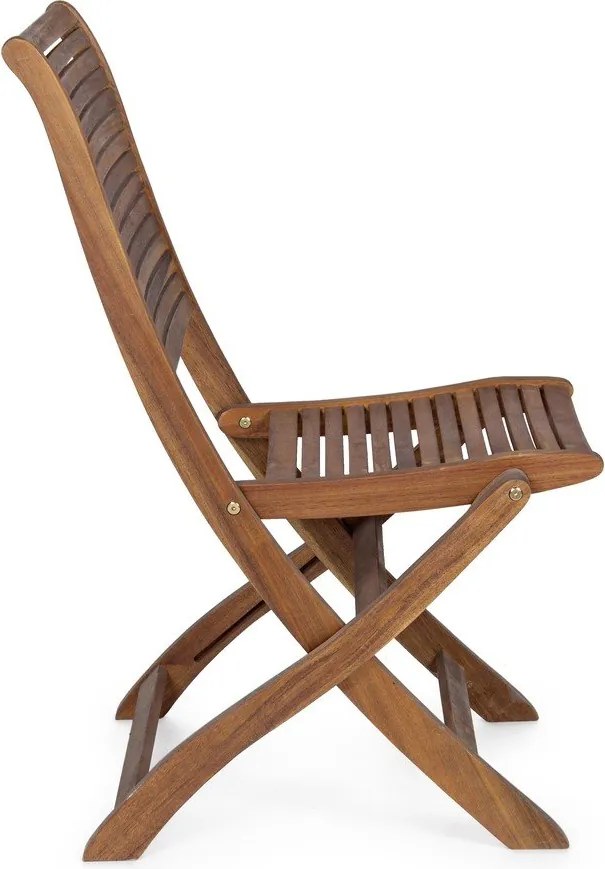 Drewniane krzesło ogrodowe w naturalnym kolorze Noemi – Bizzotto