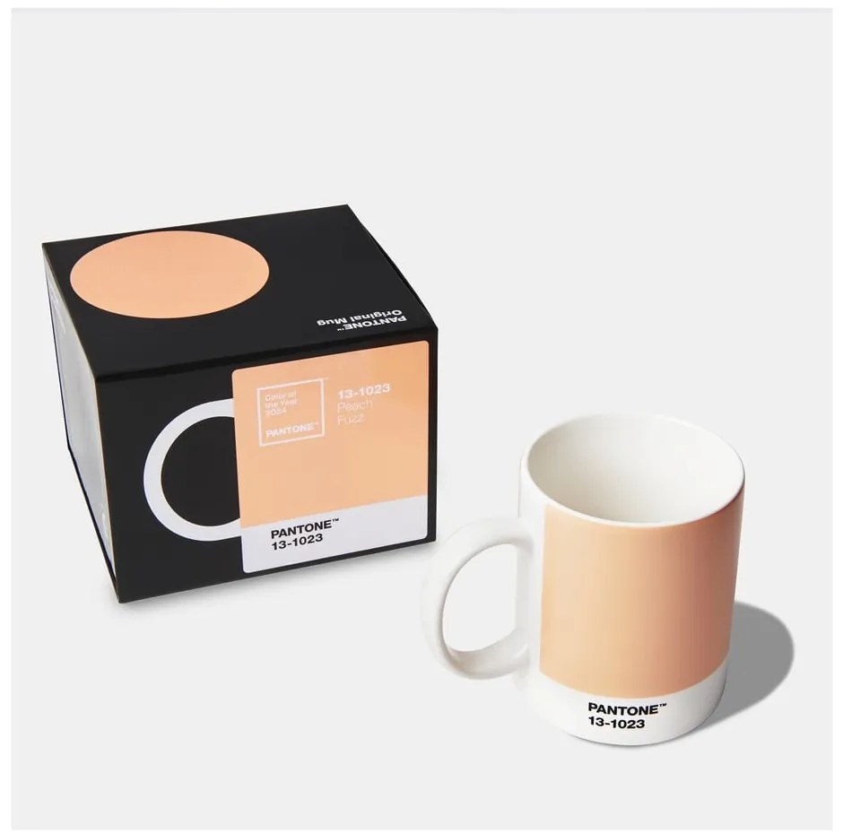 Pomarańczowy ceramiczny kubek 375 ml Peach Fuzz 13-1023 – Pantone