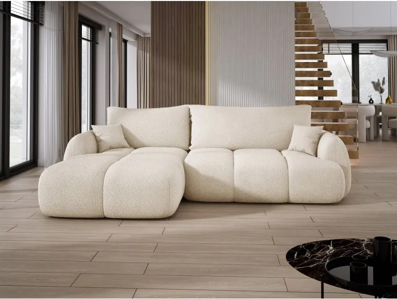 Narożnik COCO WIND z funkcją spania poduszkami i pojemnikiem NOW OR NEVER 02 WERSAL