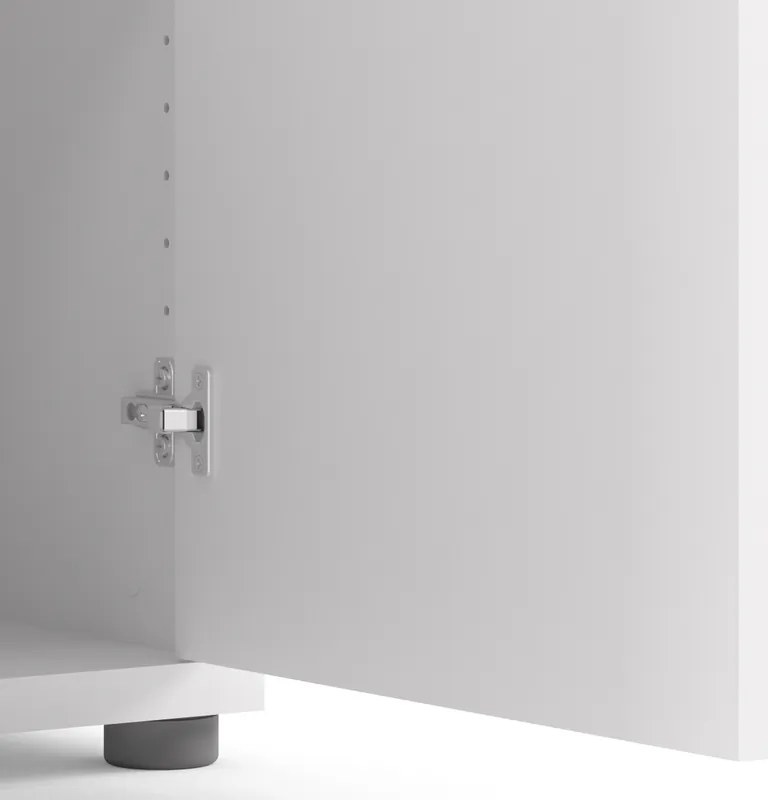 Regał biurowy z drzwiami Prima 2 biały