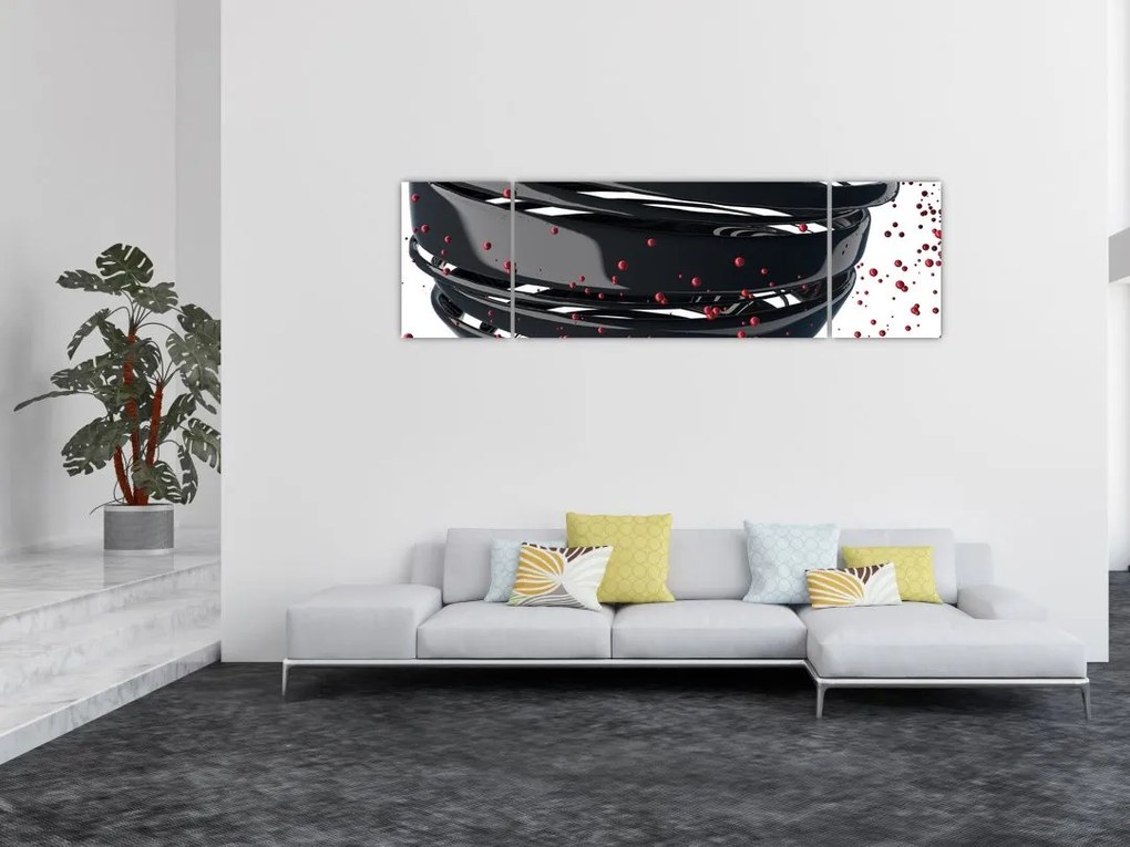 Obraz - Abstrakcja kuli ziemskiej (170x50 cm)