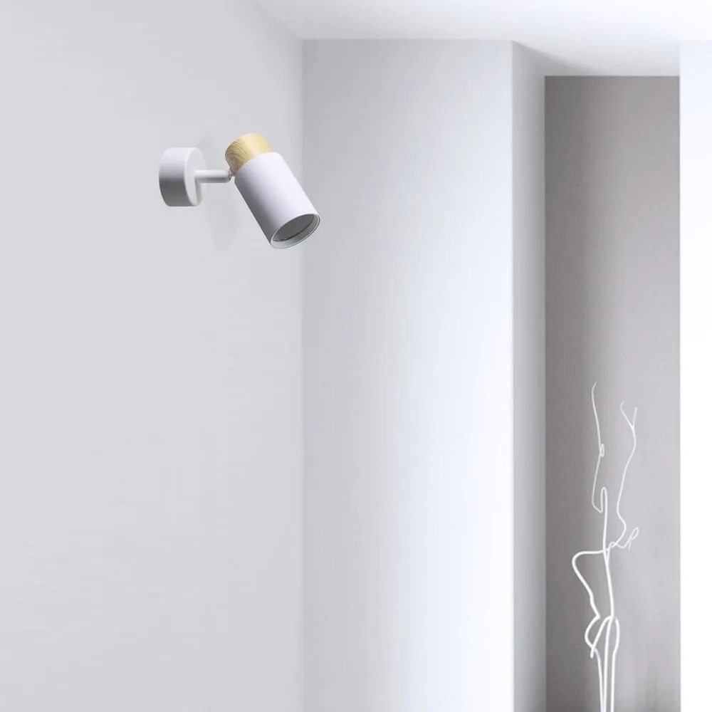 Biało-naturalny kinkiet Claro – Candellux Lighting