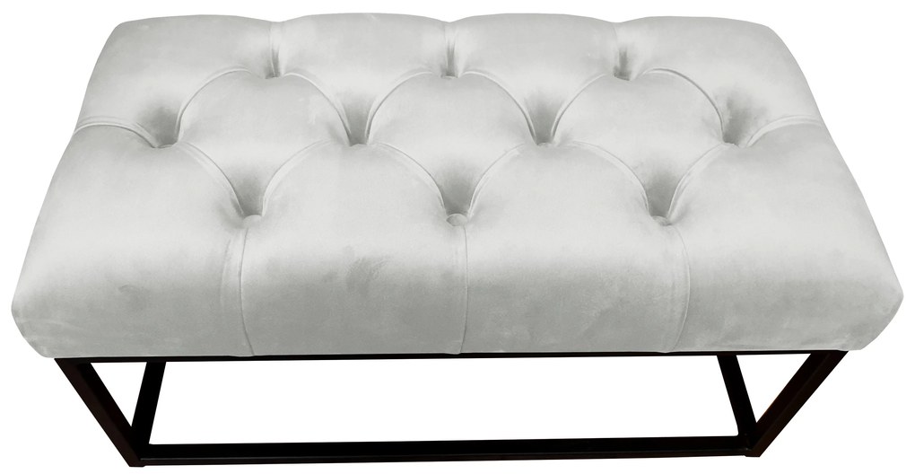 Ławka CHESTERFIELD LOFT MG39 pufa podnóżek metal