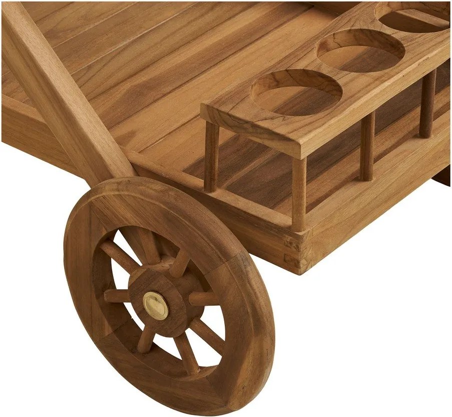 Barek na kółkach z litego drewna 50x86 cm Pasaku – House Nordic