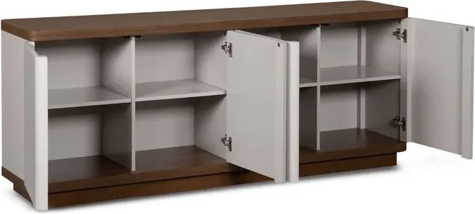 Komoda Czterodrzwiowa TIERRA 180 cm Kaszmir/Orzech Japandi