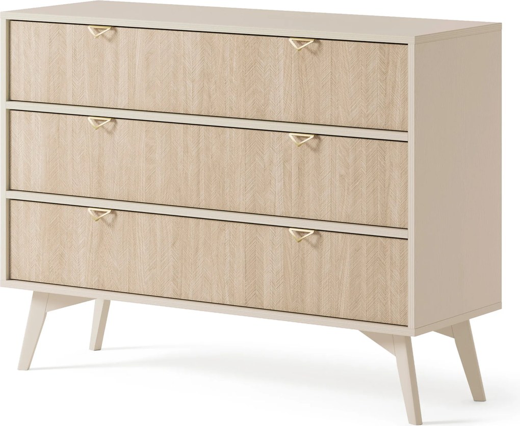 Komoda FORESTA 106 cm do Salonu Sypialni Odcienie beżu