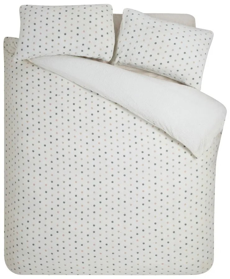 Kremowa pościel dwuosobowa z mikropluszu 200x200 cm Cosy Spot – Catherine Lansfield
