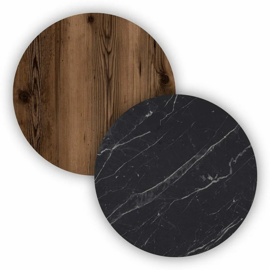 Szafka Elite Walnut and Black Marble