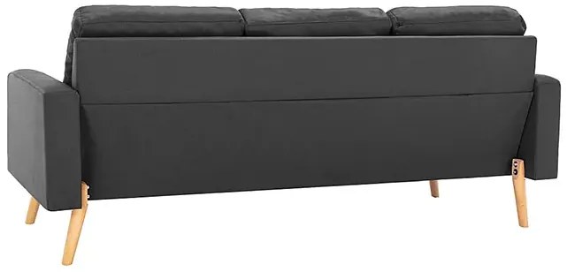 3-osobowa ciemnoszara sofa G3-S28