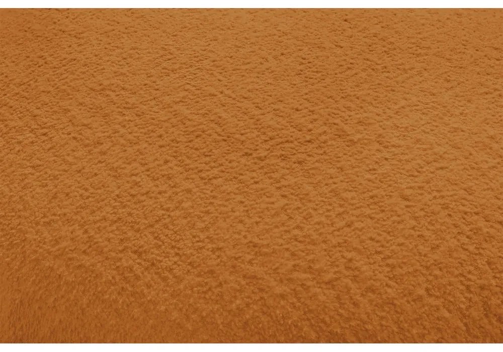 Musztardowa sofa z materiału bouclé 260 cm Saint-Germain – Bobochic Paris