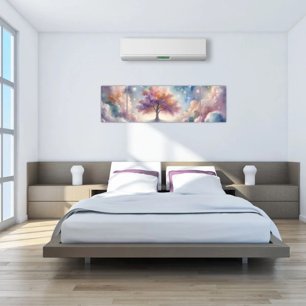 Obraz – Drzewo życia w chmurach (170x50 cm)