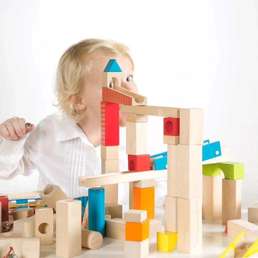 Drewniany tor kulkowy Marble Run – Roba