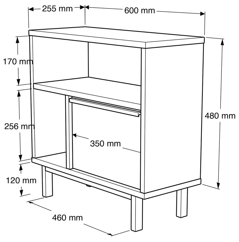 Stolik do odkładania On Walnut