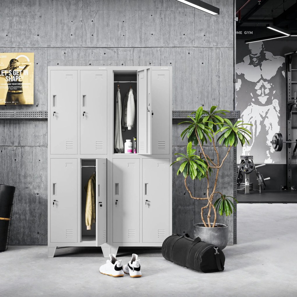 Szafka pracownicza BHP szara: BARTEK 2 Plus