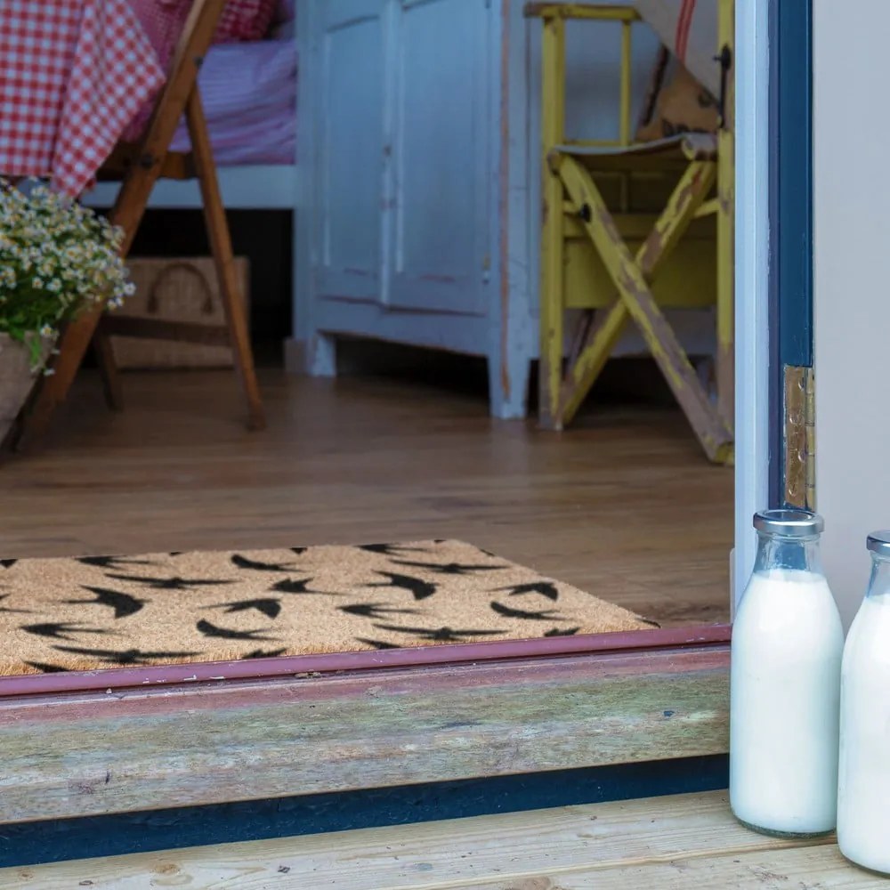 Wycieraczka z włókna kokosowego 40x60 cm Swallows – Artsy Doormats