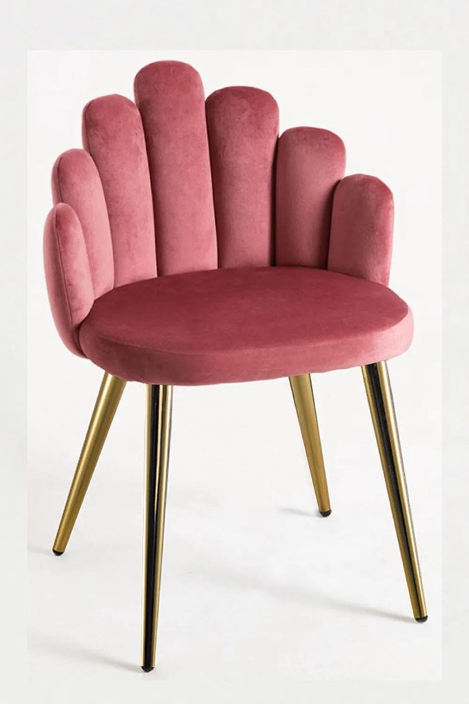 Rcznie zote aksamitne krzeso