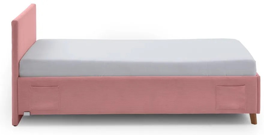 Różowe tapicerowane łóżko dziecięce bez stelaża 90x200 cm Cool – Meise Möbel