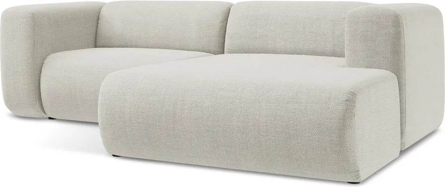 Beżowy narożnik (prawostronny/z szezlongiem) Ekahi – Makamii