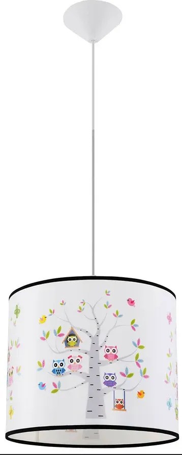 Lampa sufitowa wisząca w sowy do pokoju dziecka - 4X A592 S2-N86