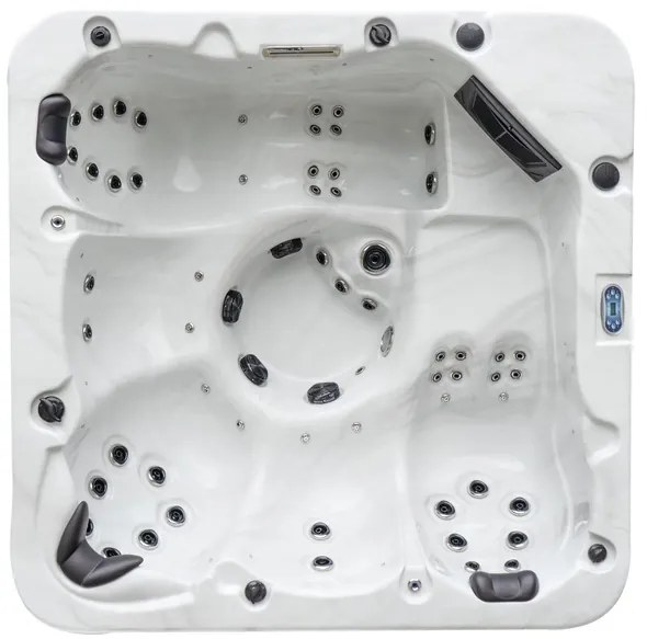 JACUZZI OGRODOWE PREMIUM WANNA SPA 5-OSOBOWA WHITE OBUDOWA BROWN 195x195 CM