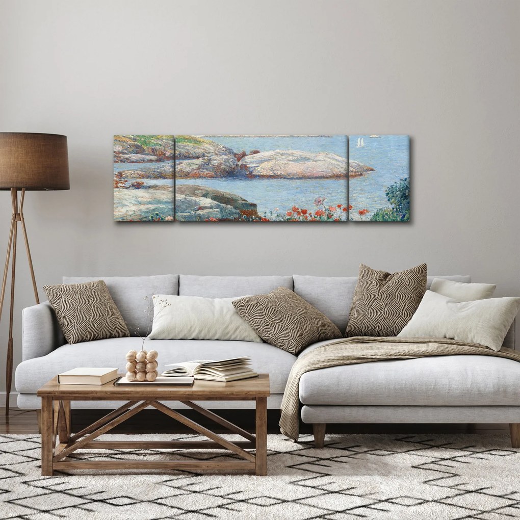 Obraz - Childe Hassam, Poppies, Isles of Shoals, reprodukcje (170x50 cm)