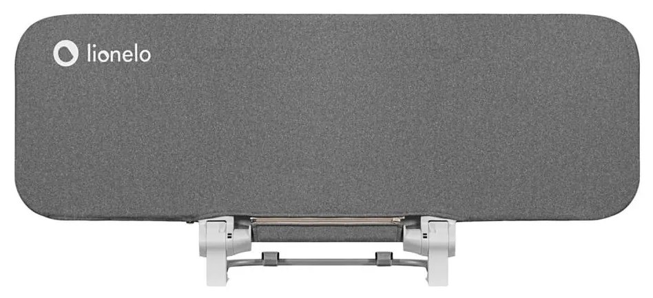 Lionelo - Barierka ochronna do łóżka LORA ciemnoszara