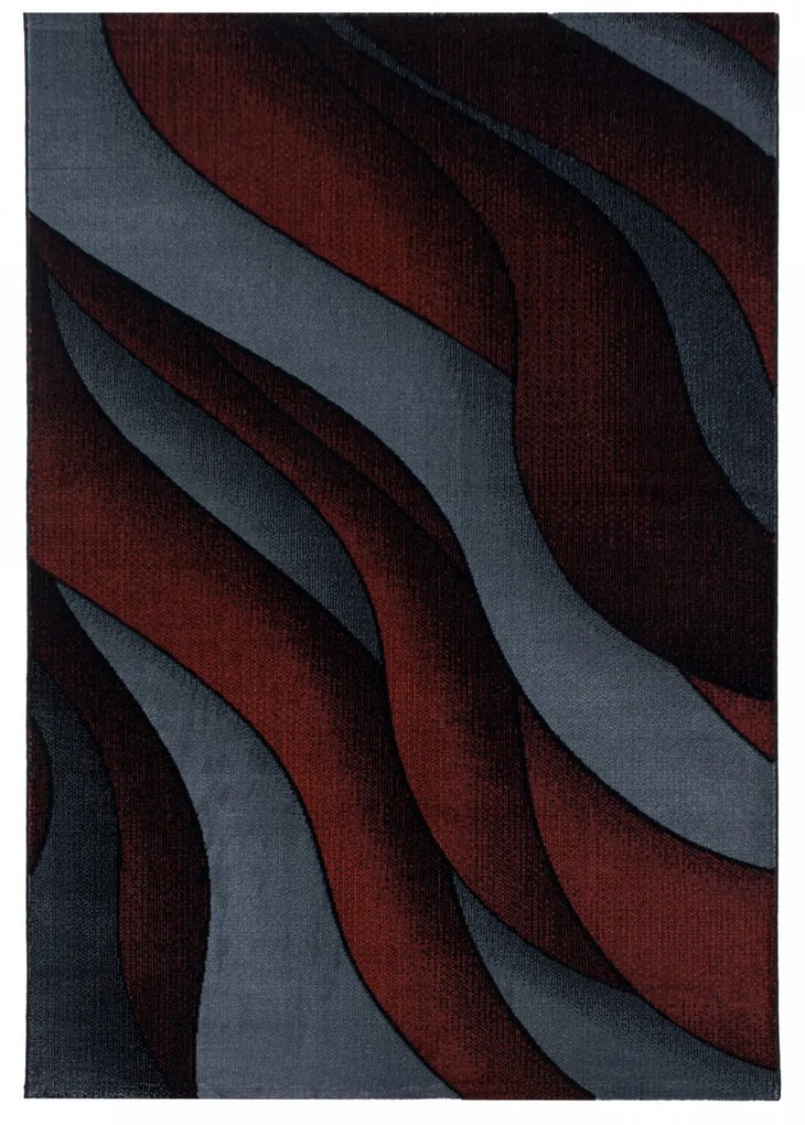 Dywan nowoczesny Costa czerwono-szary 140 cm x 200 cm