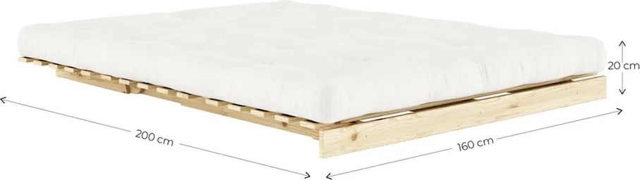 Biała rozkładana sofa 160 cm Roots – Karup Design