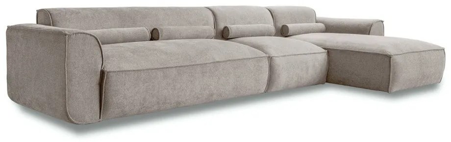 Beżowy narożnik (prawostronny) Flex Felix – Miuform