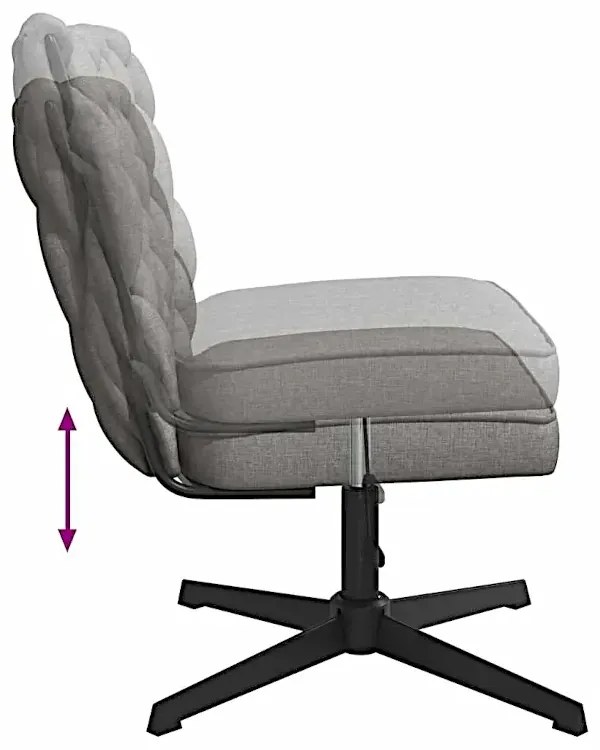 Fotel do biurka glamour jasnoszary S3-E39