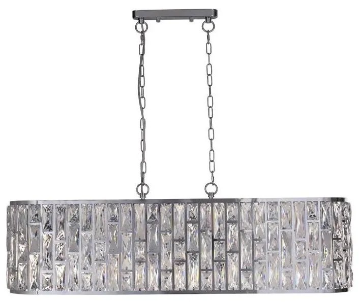 Searchlight 65818-8CC - Żyrandol na łańcuchu BIJOU 8xE14/40W/230V