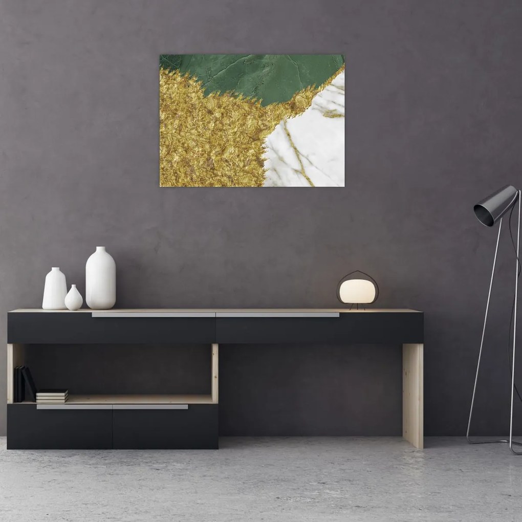 Obraz - Zielony marmur N⁰2 (70x50 cm)