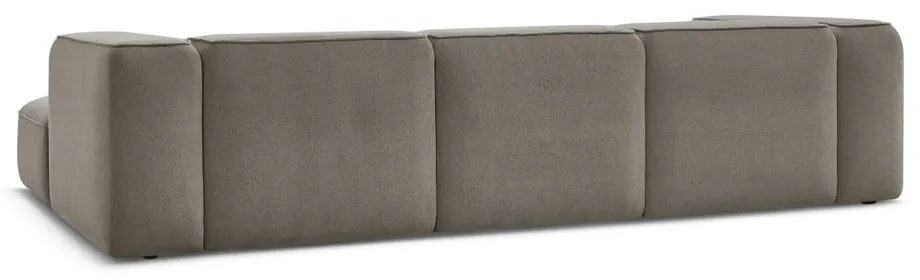 Szarobrązowy narożnik z materiału bouclé (prawostronny) Zephyr – Bobochic Paris