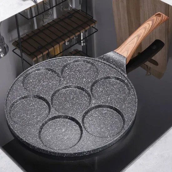 Granitowa patelnia do smażenia 7 jajek E1-H03