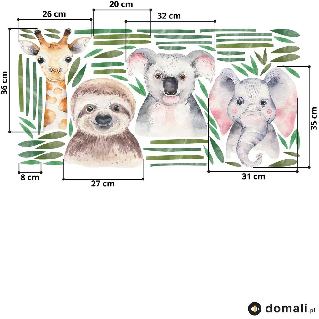 Naklejki na ścianę - Safari