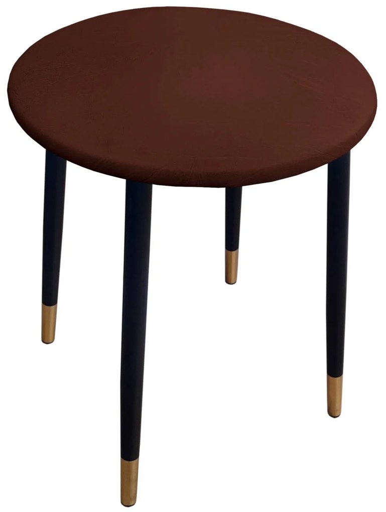 Taboret TRIX AL5 orzech podstawa czarna/złota