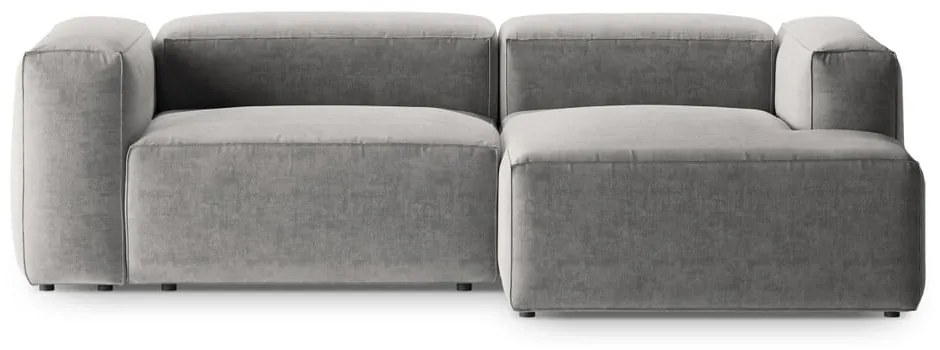 Jasnoszary narożnik (prawostronny/z szezlongiem) Bergamo – Cosmopolitan Design
