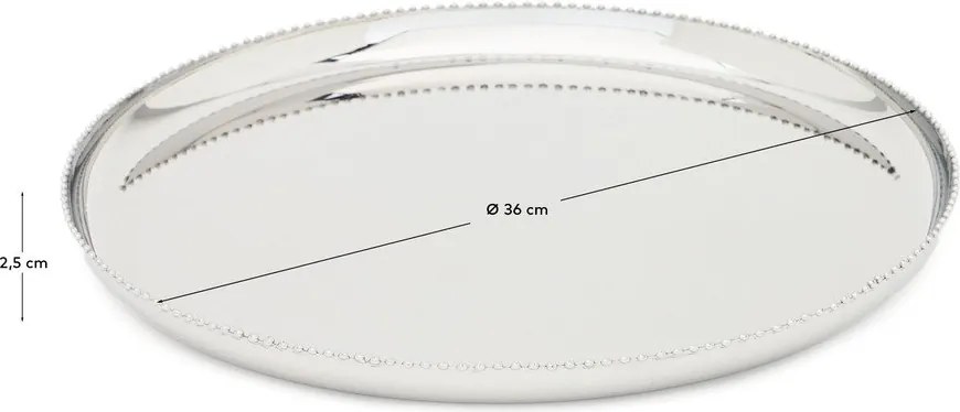 Taca do serwowania ze stali nierdzewnej ø 35,5 cm Nirela – Kave Home